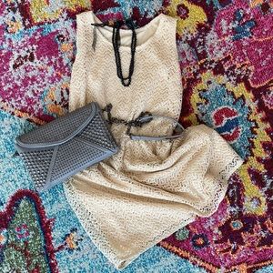 Vintage lace mini dress